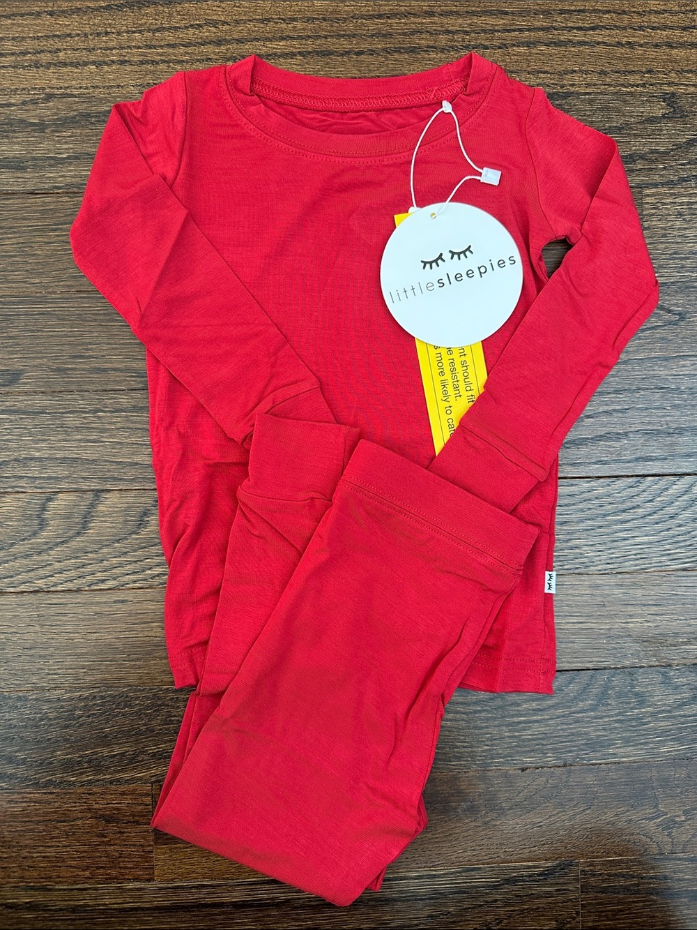 Little Sleepies Red Long-Sleeve Two-Piece Pajama Set
